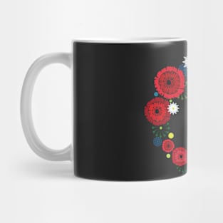 Summer flowers wreath Mug